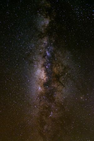 Milky way galaxy with stars and space dust in the universe