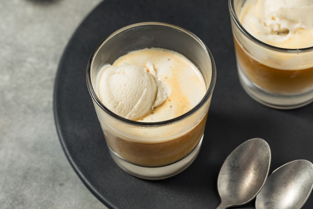 Homemade Affogato Coffee Ice Cream