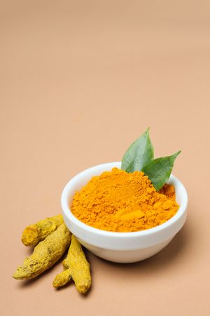 Fragrant seasoning - turmeric, one of the main ingredients in Indian curry