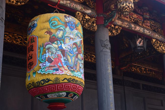 Lungshan Temple Taiwan Religious Lantern