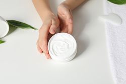Concept of skin and body care, cream cosmetic