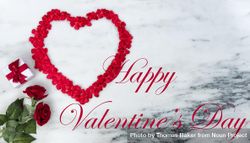 Hearts and gifts for Valentine’s Day with text message for the holiday season 4BZkW4