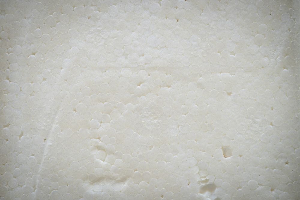 Close up foam box texture