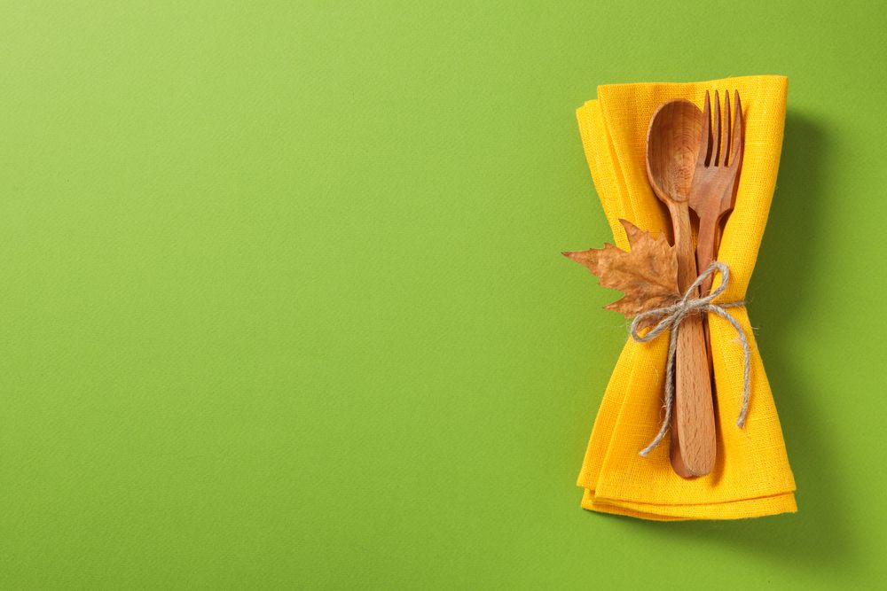 Fall season, autumn time, table setting for fall season