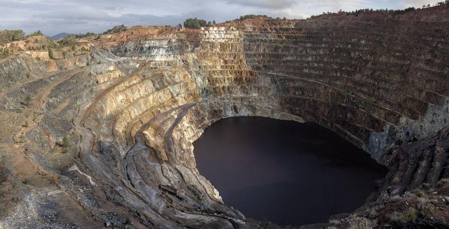 Mining terraces in Riotinto, Huelva