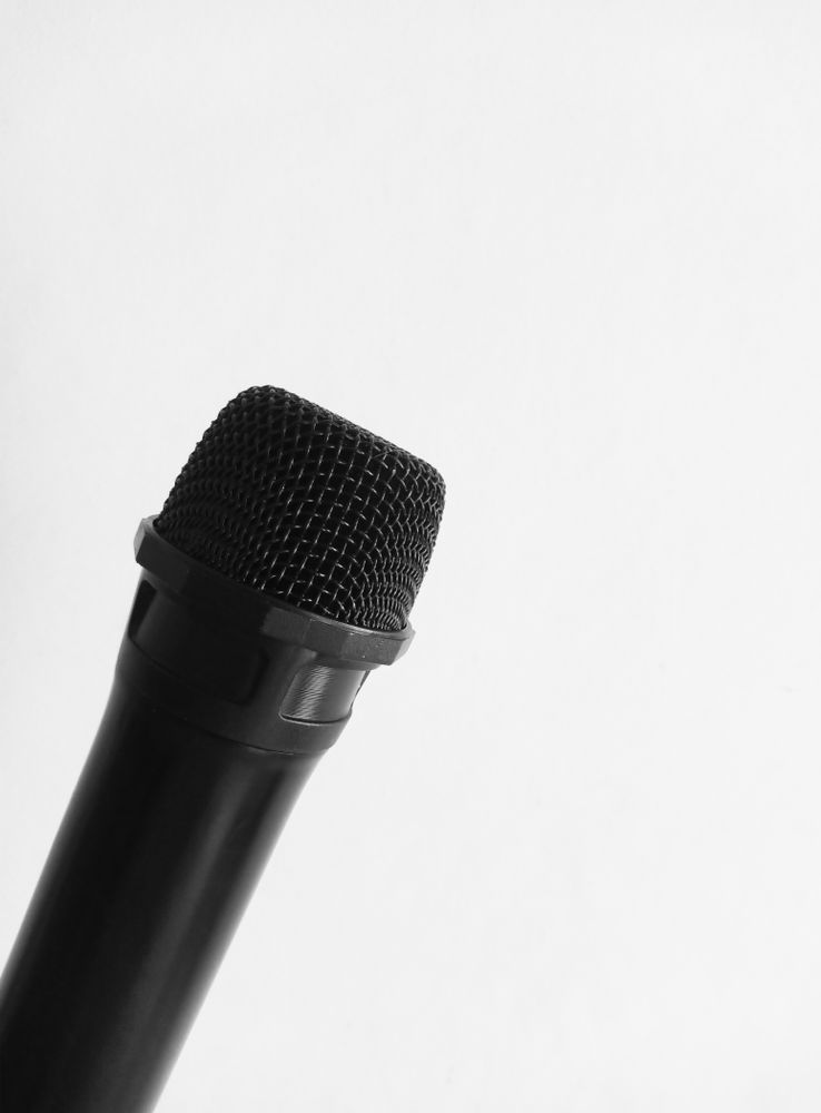 Mic image suitable for background.