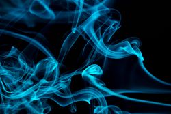 Abstract smoke on dark background