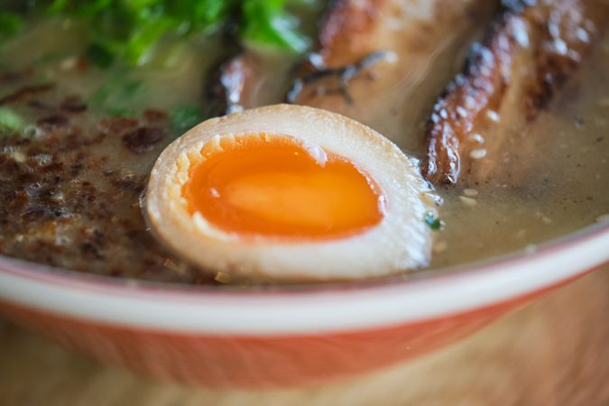 Ramen Soup with Boiled Egg