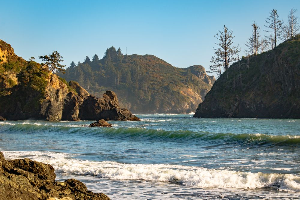 Bright clear day in College Cove