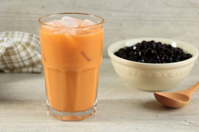 Thai Tea or Cha Iced Tea is a Cold Drink Made From Ceylon Tea