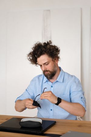 Businessman Working Laptop