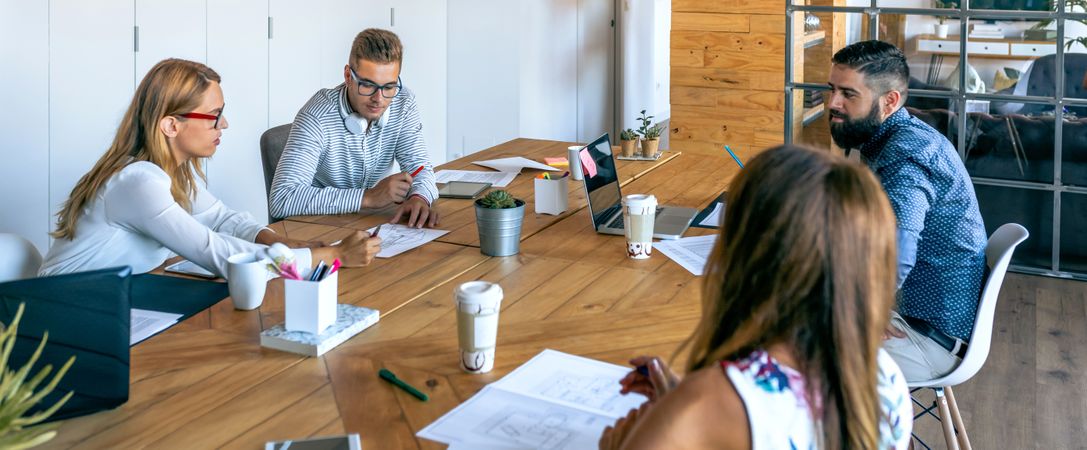 People at a business meeting in the office