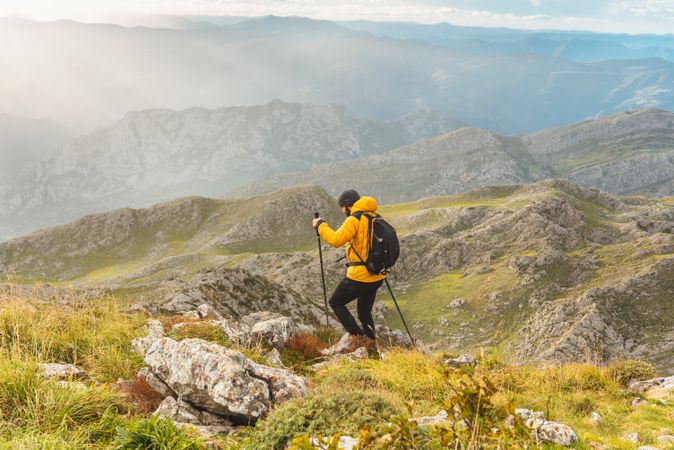 high mountain trekking