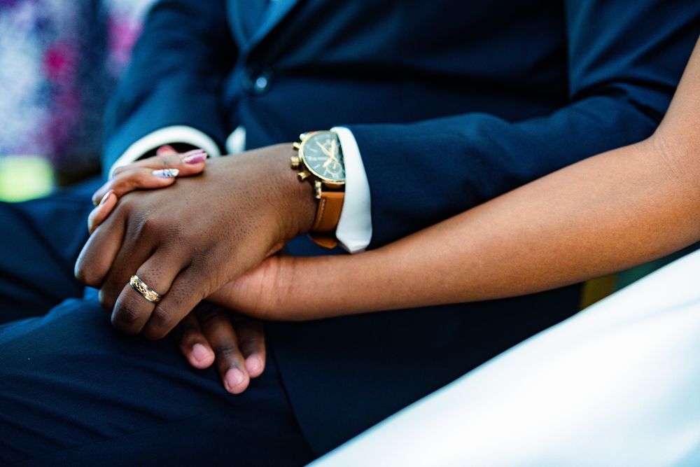 Human Hands Couple Bride Groom Holding Items Weddings Festival Celebrations