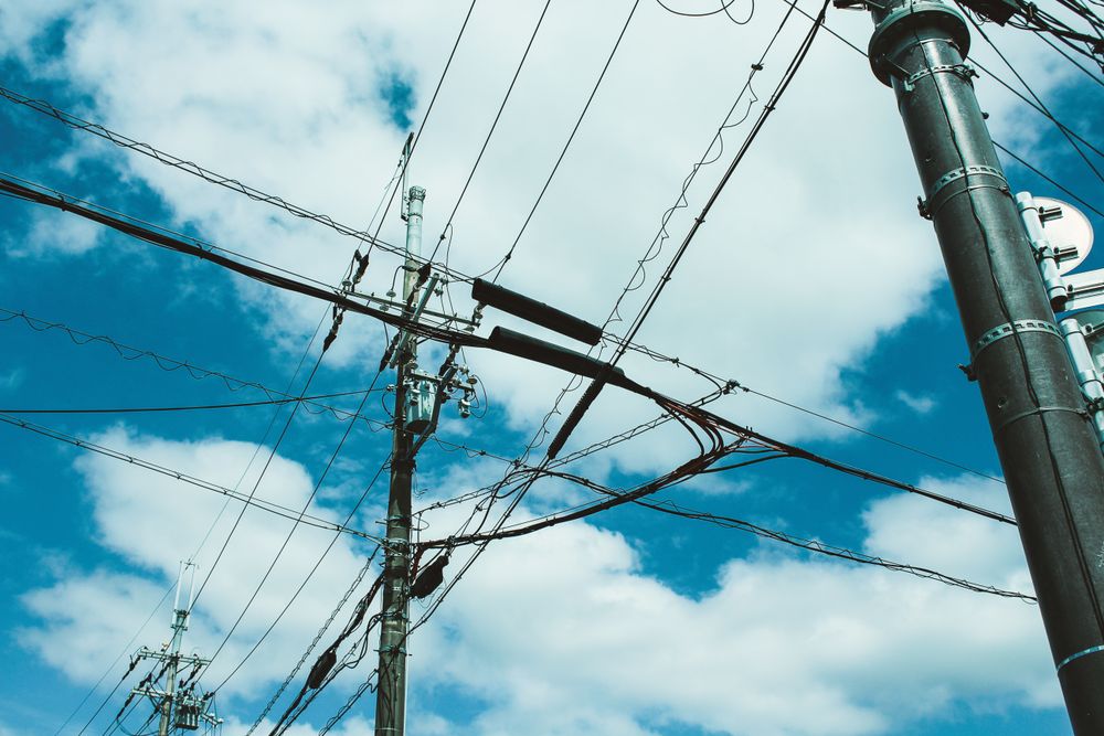 Telephone poles