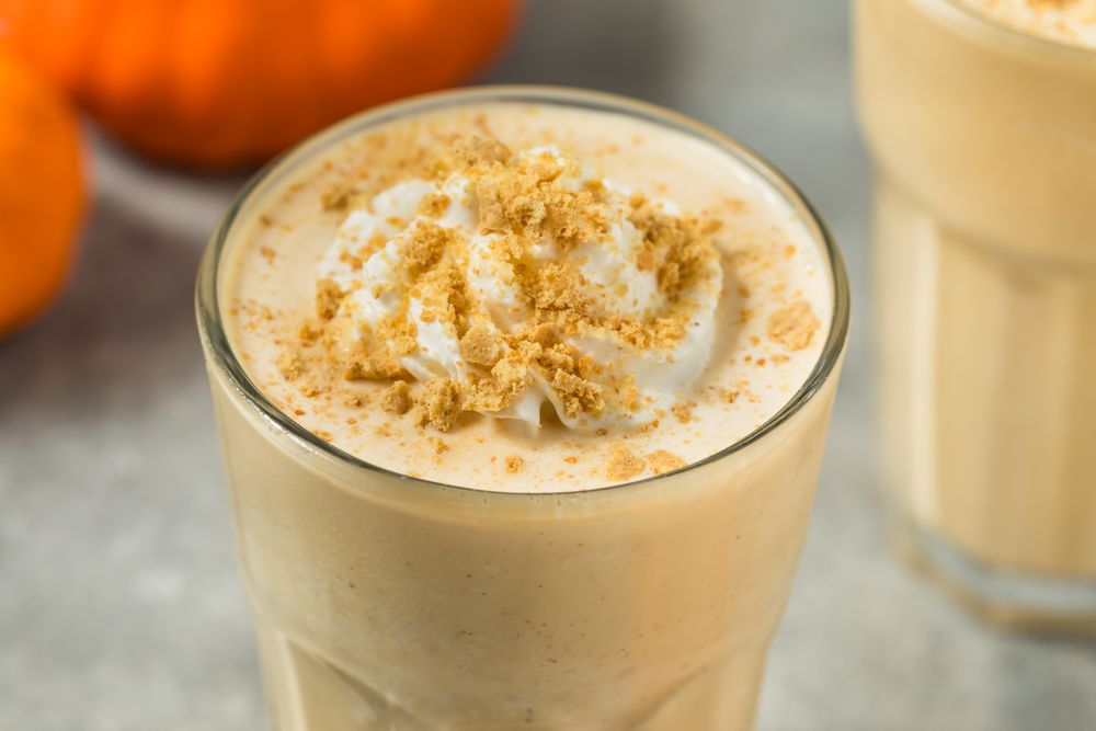 Sweet Homemade Pumpkin Pie Milkshake