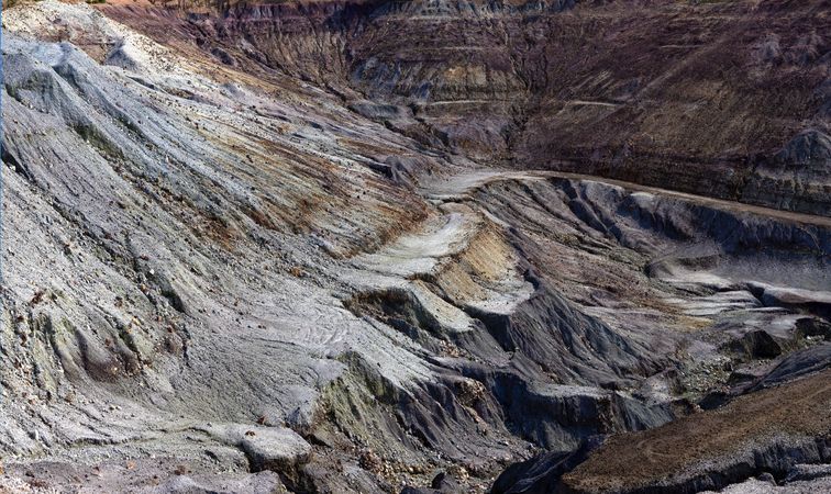 Mining terraces in Riotinto, Huelva