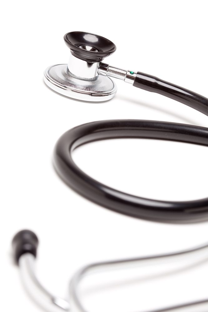 Stethoscope Isolated on Light Background