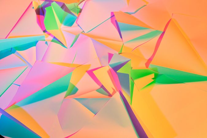 Colorful forms on graphic background