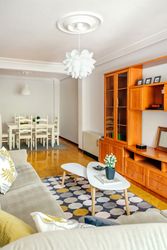 Interior of dinning room and living room