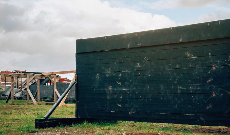 Wooden wall for circuit training