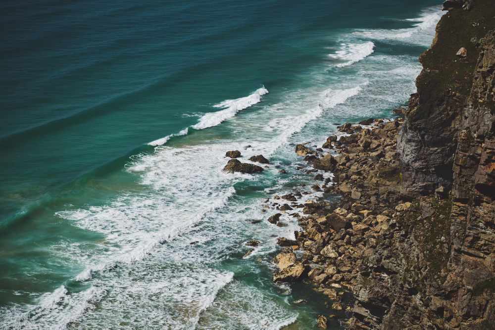 Rocky British coast