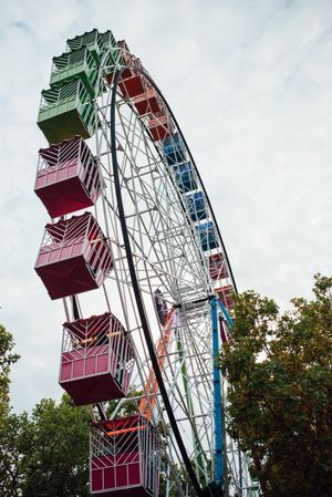 Ferris wheel in amusement park