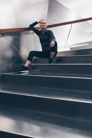 Portrait of a woman with sportswear