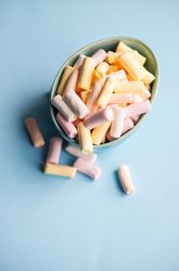Bowl full of marshmallows