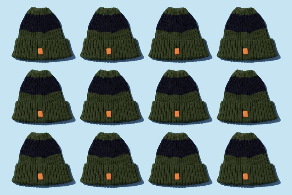 Green beanies