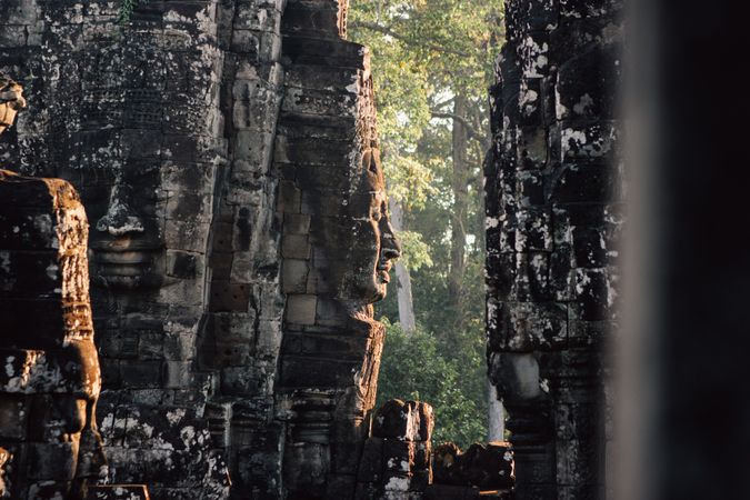 Majestic ancient architecture of temple