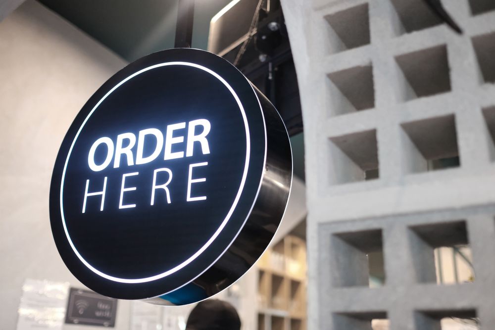 Order here sign