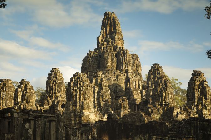 Khmer Buddhist temple Bayon  in the ancient city of Angkor Thom, near Siem Reap, Cambodia