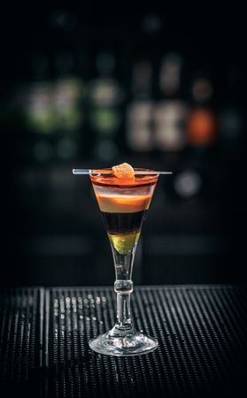 Elegant layered cocktail