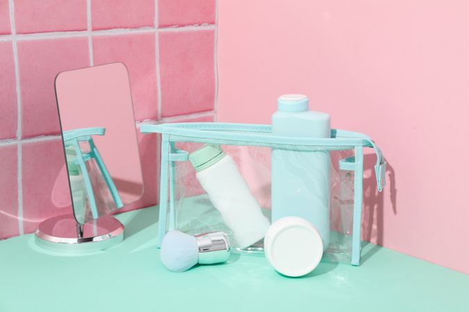 Toilet bag for different toilet and self care accessories