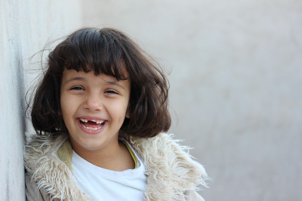 Portrait of girl smiling