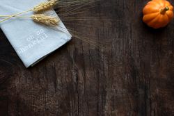 Thanksgiving background with copy space.