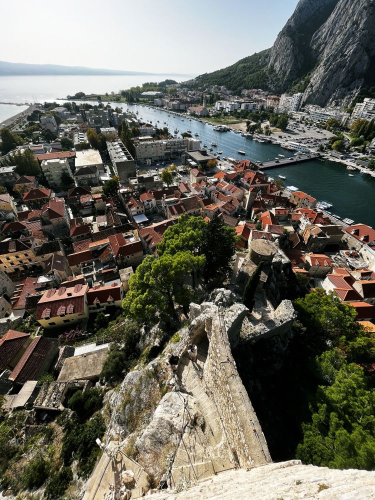 View of Omis castle, Croatia