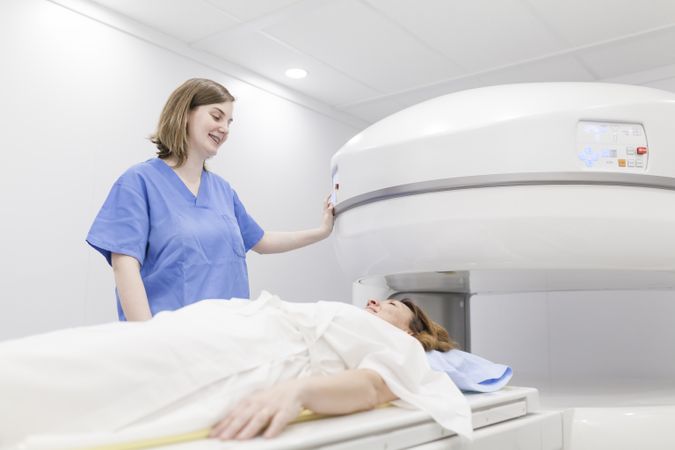 open magnetic resonance machine