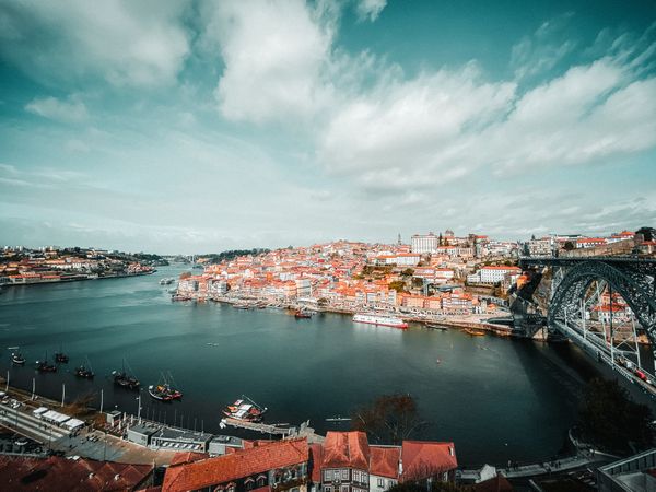 Porto scenery overlooking Douro River