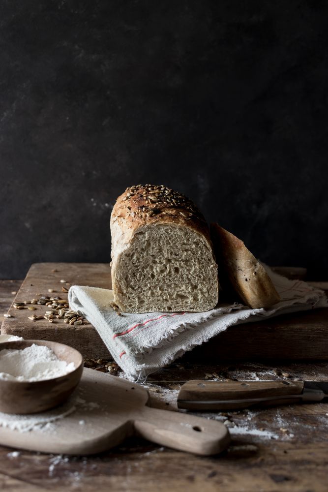Fresh loaf of bread
