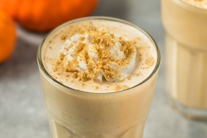 Sweet Homemade Pumpkin Pie Milkshake