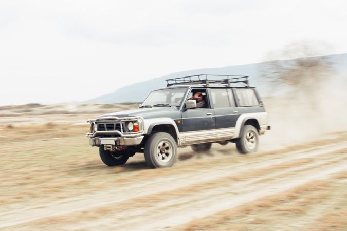 Off road riding in countryside