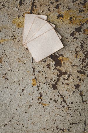Natural leather labels for price or advertising