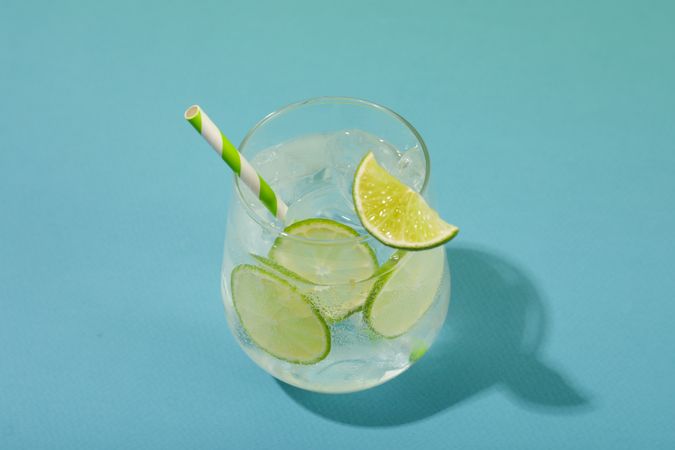 Glass of mojito, delicious fresh summer cocktail