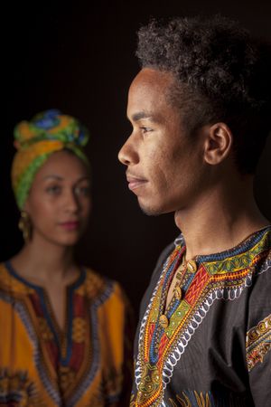Portrait of pensive Black woman