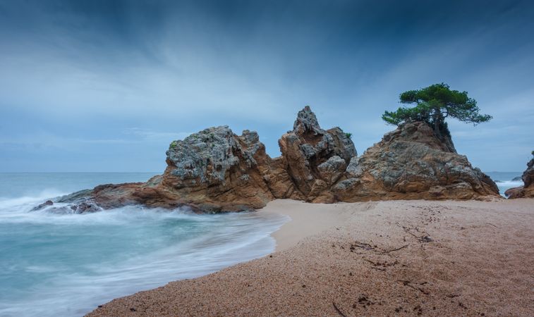 Stone shore near water