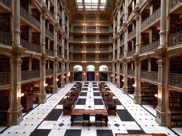 The George Peabody Library, Baltimore, Maryland
