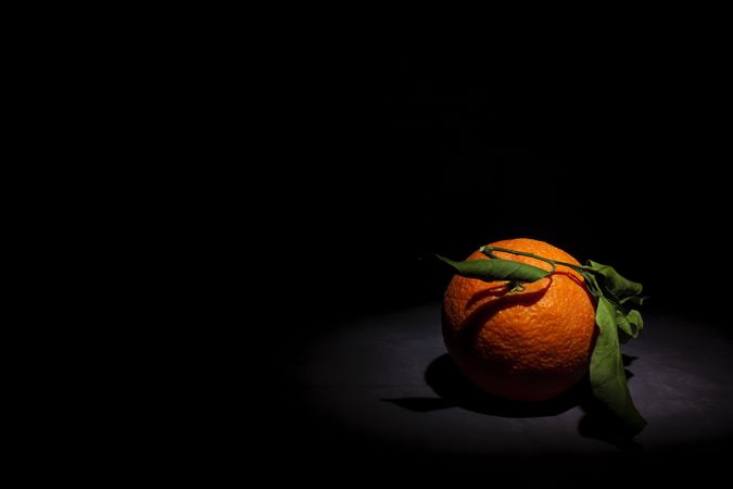 Fresh Oranges on dark background
