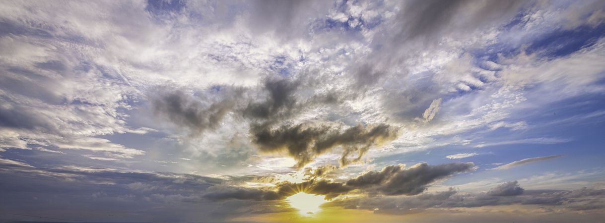 Dramatic Sunrise Clouds Sky